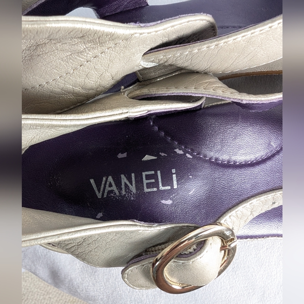 ☘️Vaneli Mary Jane Gladiator Peep Toe T-Strap Sandal Women's Size 10N - Picture 12 of 14